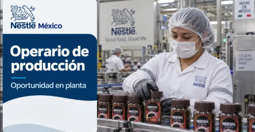 Operario de produccion en nestle